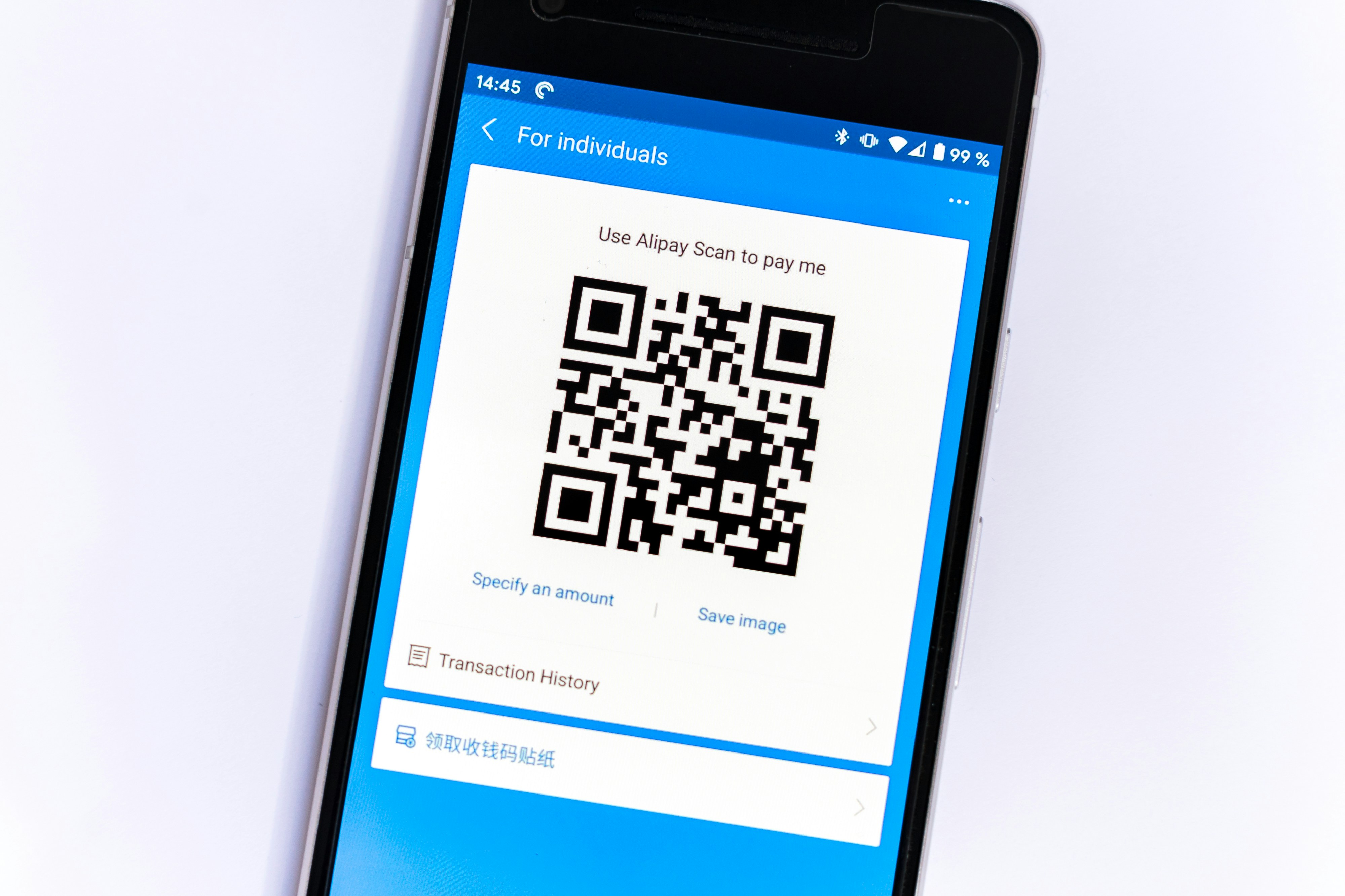 A collection of smartphone screens showing different payment app interfaces like PayPal, Venmo and a QR code scanner to illustrate the variety