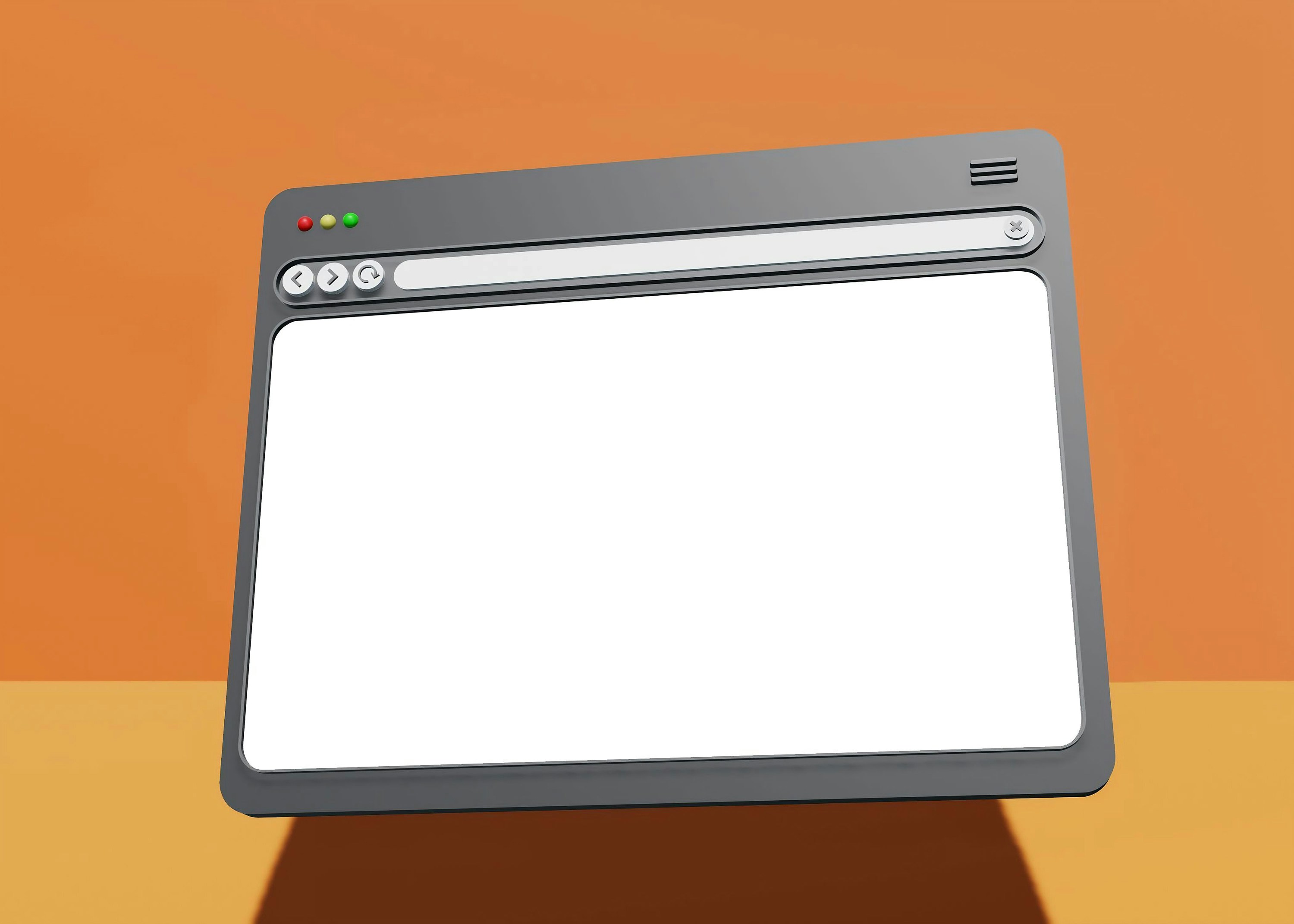 Close up of a laptop screen with a website displaying generic robotic text