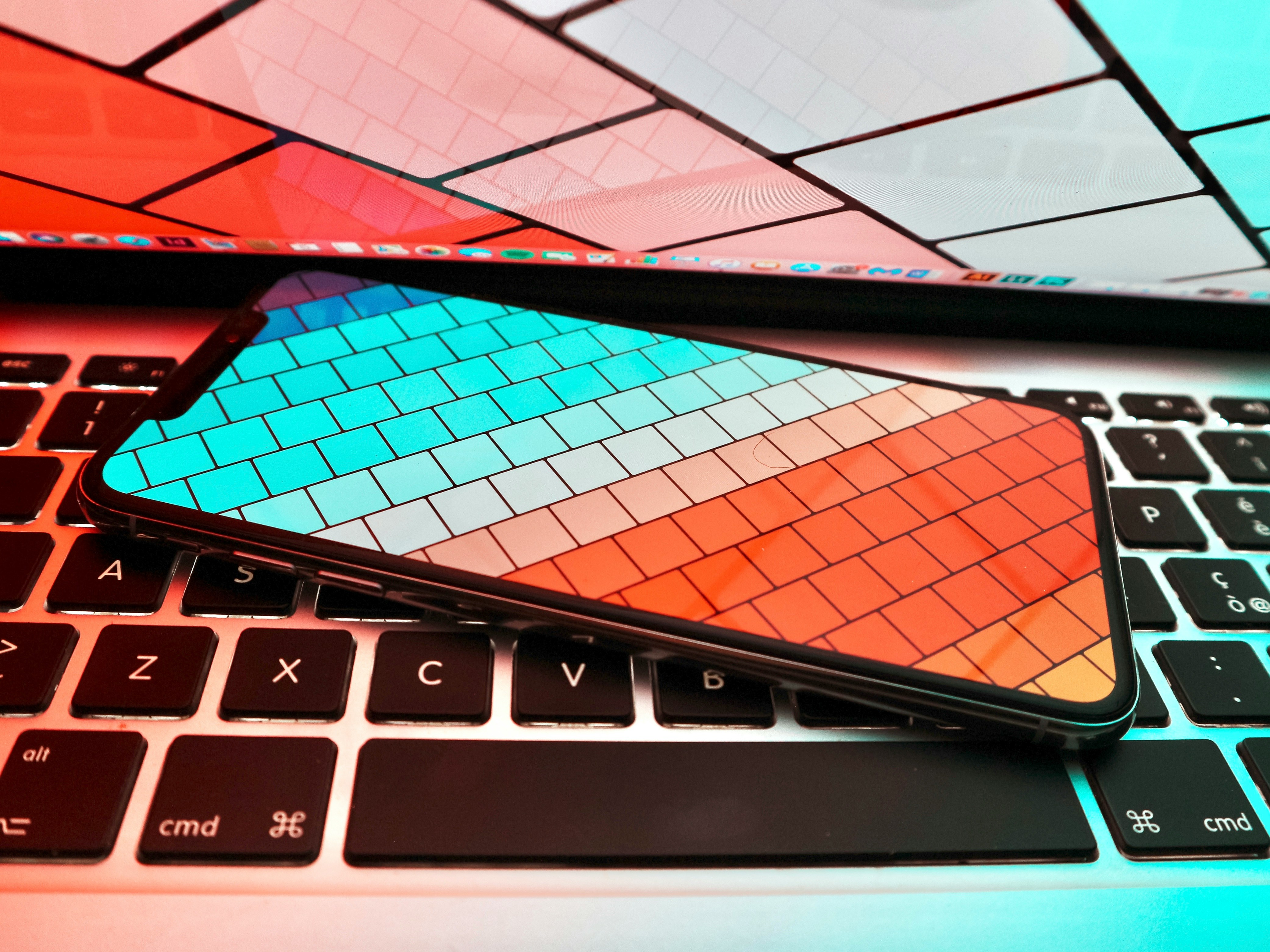 Close up of a smartphone screen displaying a mobile-optimized website built with Durable