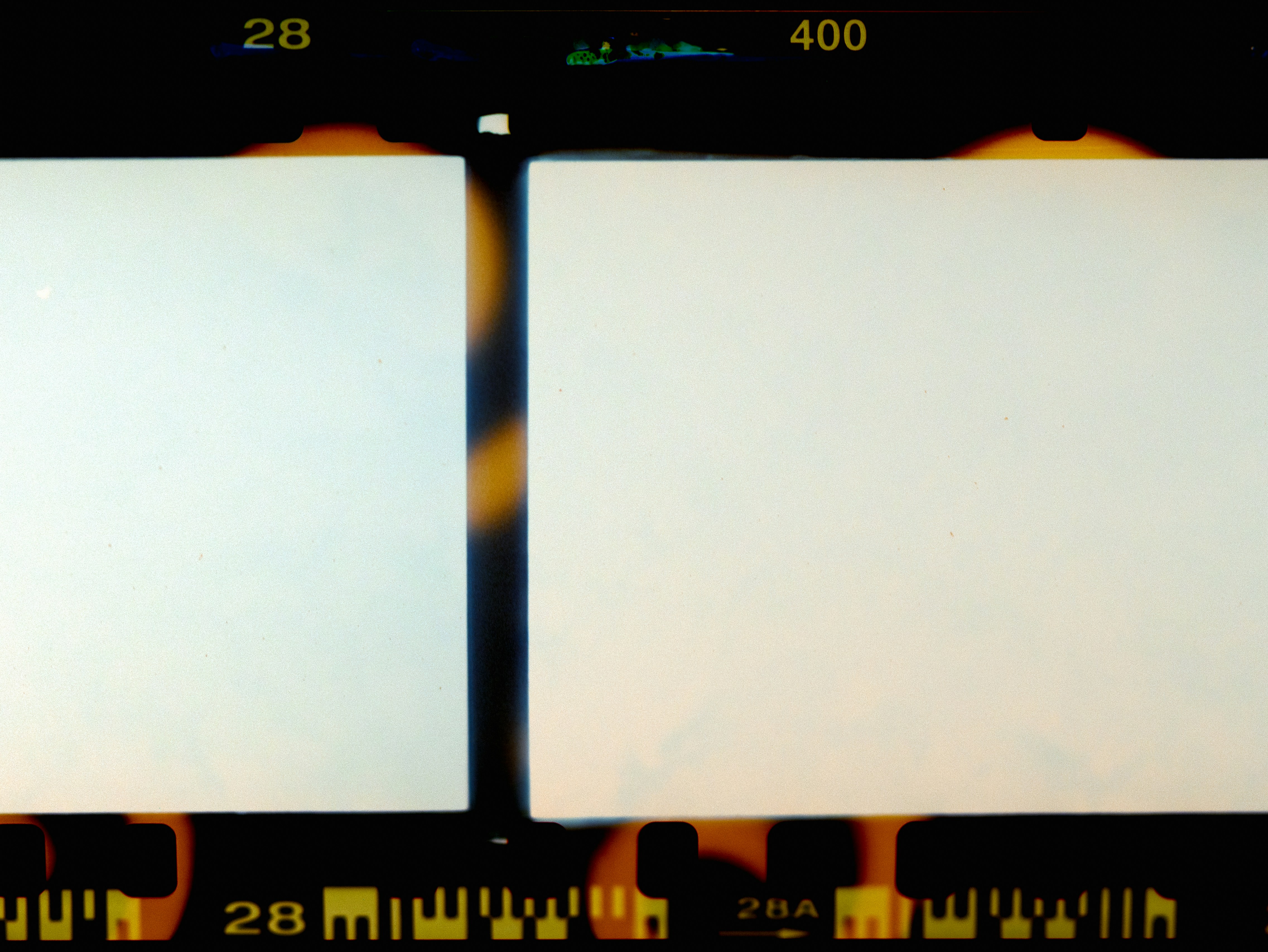 Digital camera screen showing a passport photo alignment grid