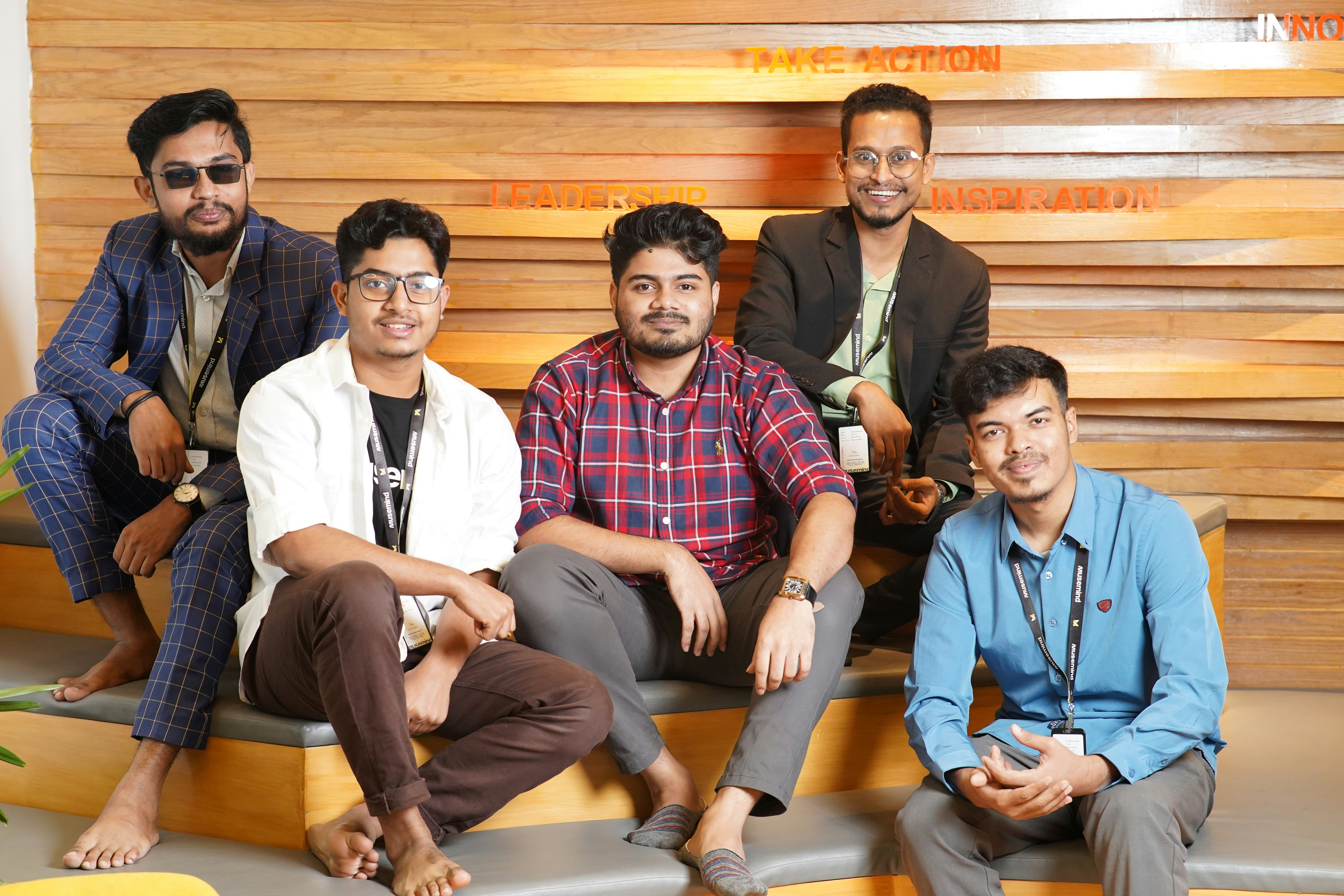team focusing on digital content creation in a modern office