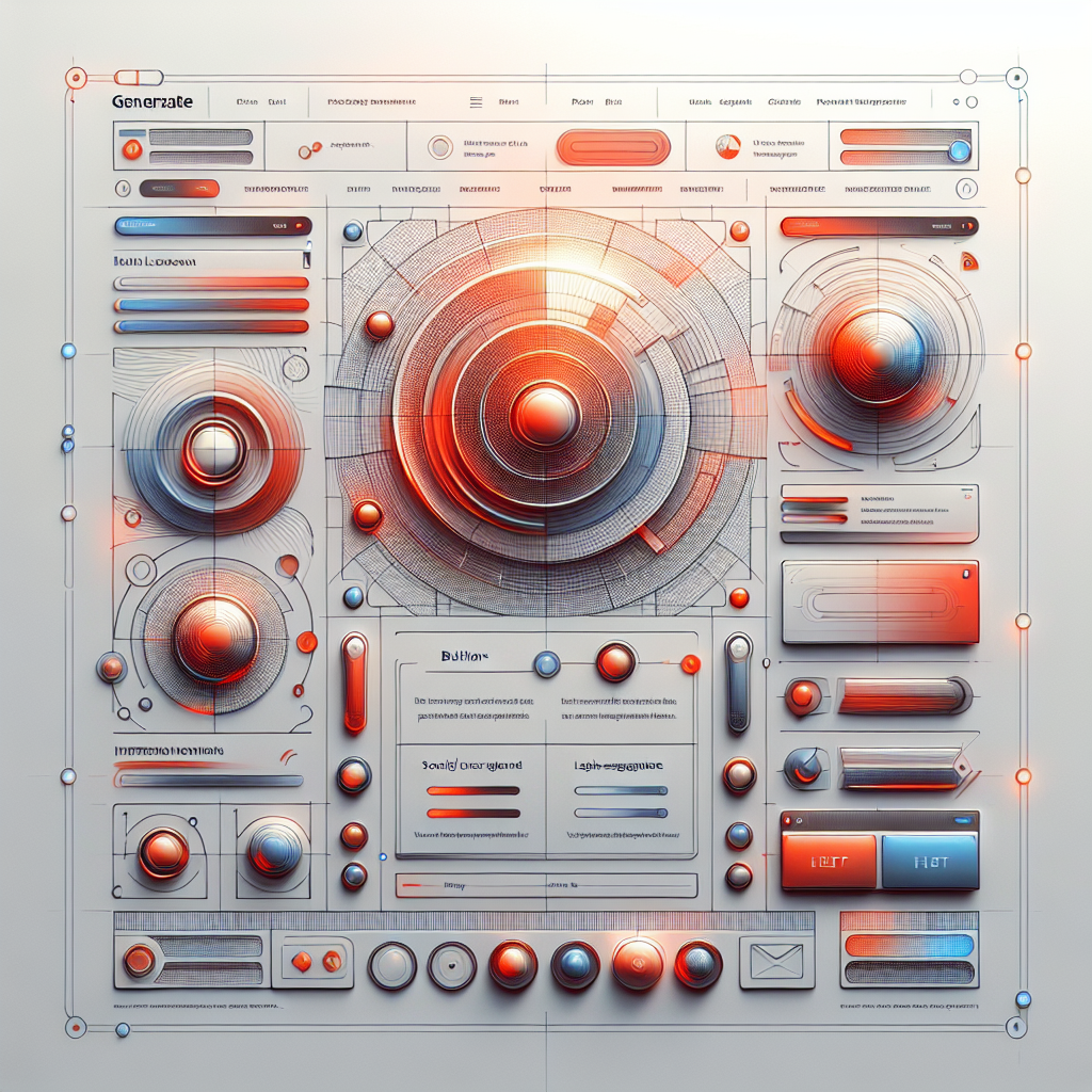 An example of a website heatmap, showing red and orange hot spots over buttons and links, and blue cold spots on less-interacted areas.