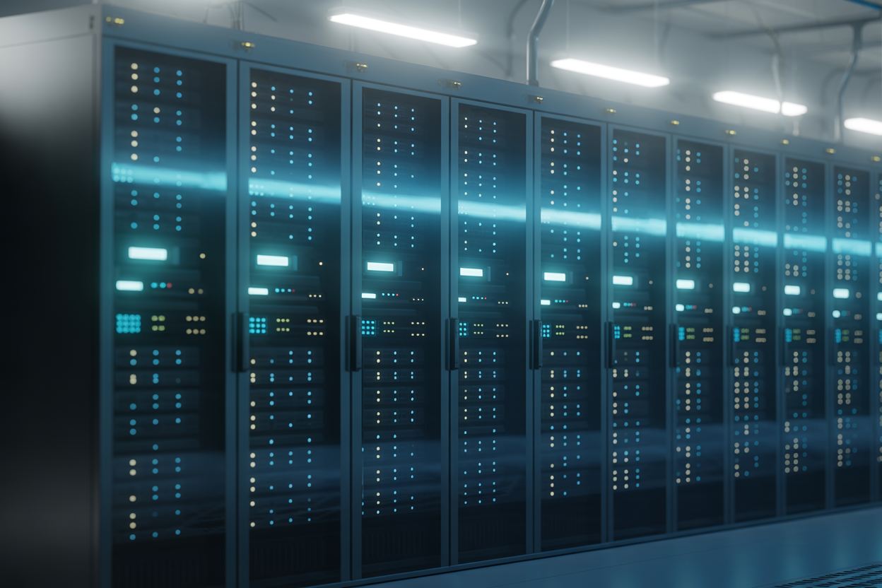 An abstract image showing interconnected nodes and lines, representing the complex neural network an AI humanizer uses to rewrite text.