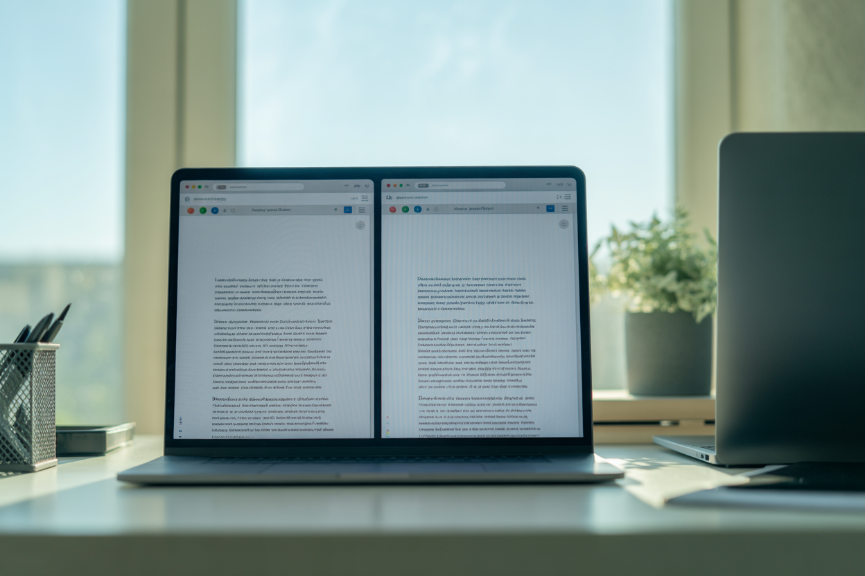 A simple before-and-after comparison graphic showing weak sentences in the 'Before' column and their strong, rewritten versions in the 'After' column.