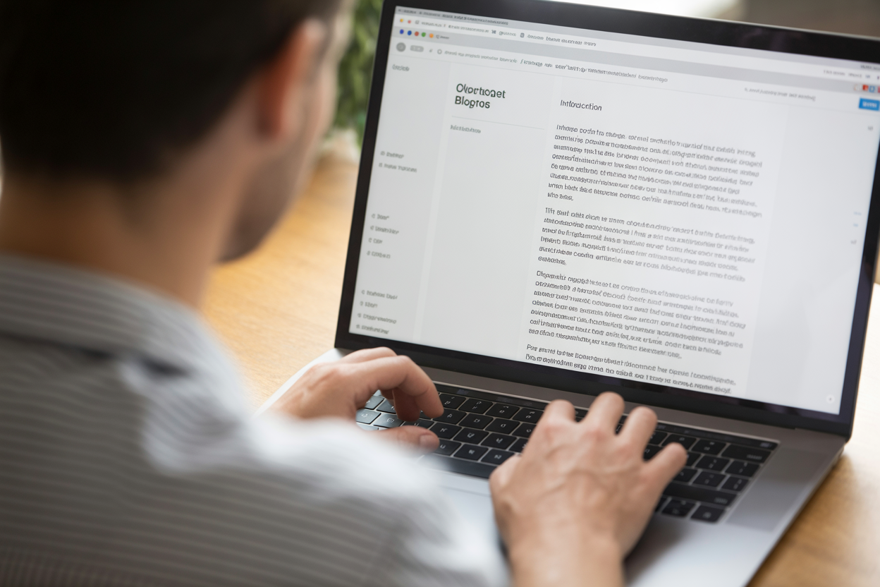 A screenshot of an ideal blog post, pointing out where keywords go in the title, H1, and introduction, along with clear H2 headings.