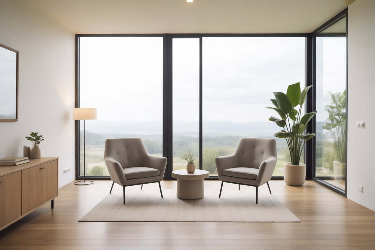 Une photo de l'espace de coaching privé et exclusif de Timeless Coaching à Crissier, mettant en avant un environnement calme et professionnel.