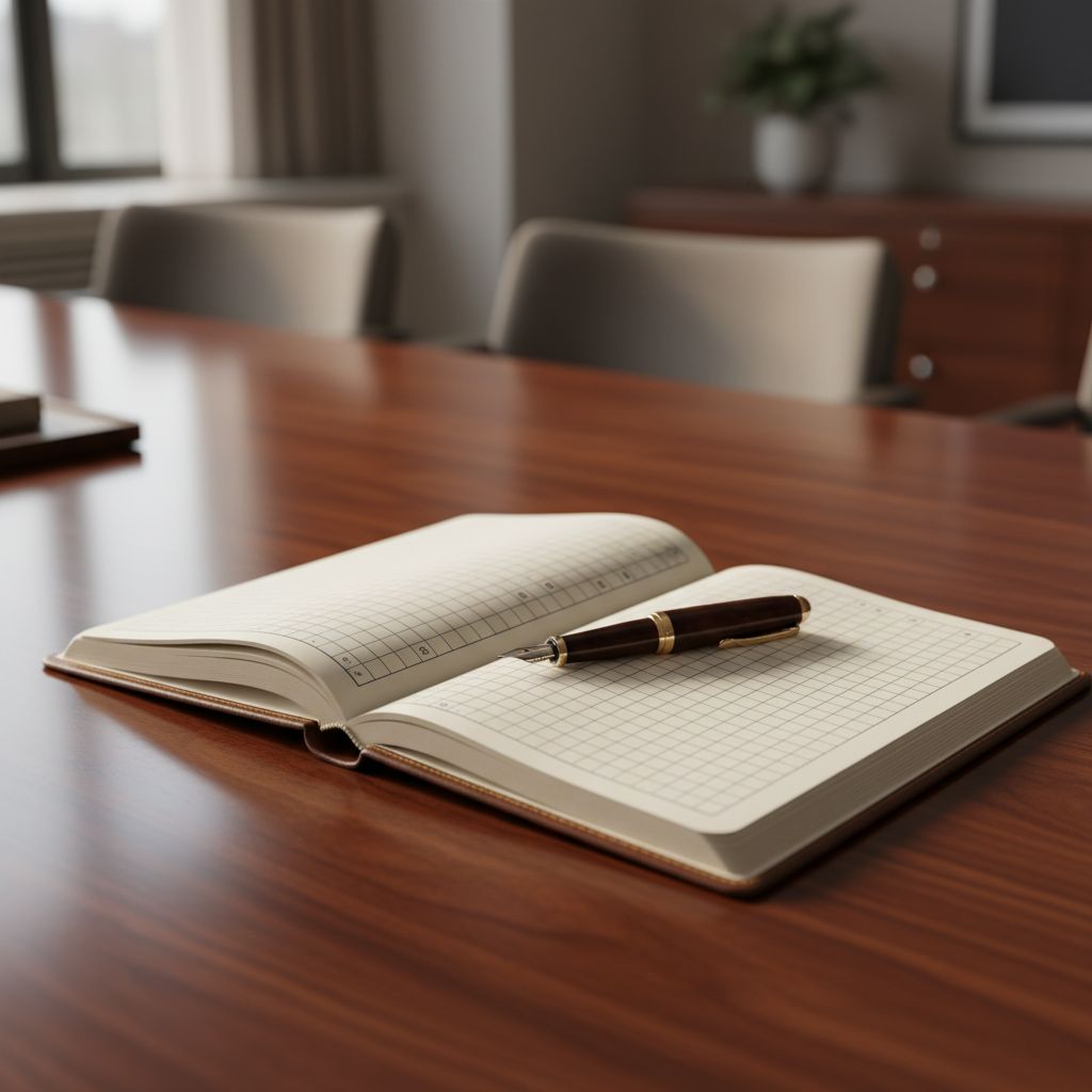 A clean, professional-looking table representing a Vendor Selection Matrix, showing Vendor A and Vendor B scored across criteria like Tech Fit, Security, Cost, and Reputation, with a final weighted score.