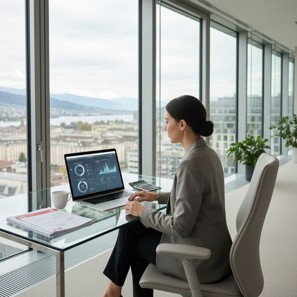 Capture d'écran d'un calculateur de ROI en ligne, adapté aux coûts et taxes suisses, montrant des économies potentielles.