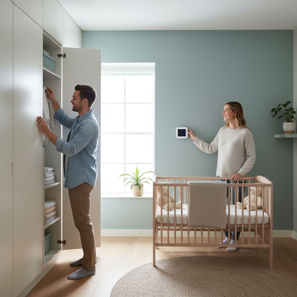 Petit schéma pour préparer votre maison : 1. Choisir la pièce la plus lumineuse, 2. Chauffer à 25°C, 3. Faire un peu de vide, 4. Préparer quelques accessoires qui vous sont chers.