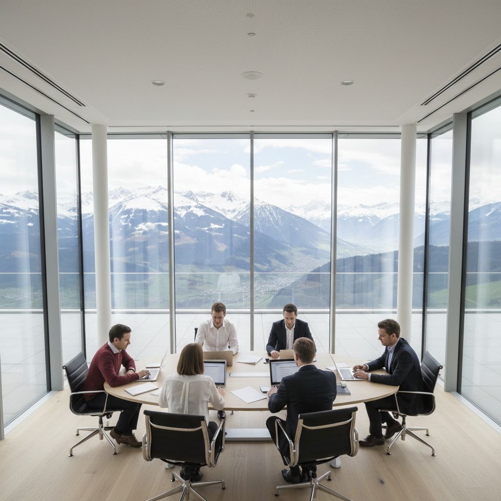 Image stylisée qui montre la carte de la Suisse et ses différentes zones linguistiques (français, allemand, italien), pour bien marquer le coup sur l'importance du multilinguisme.