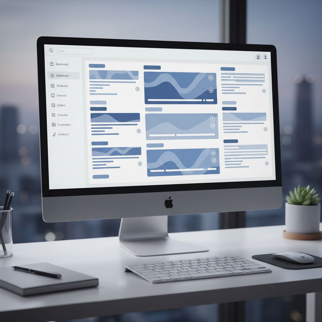 A screenshot of an e-commerce backend showing hundreds of new, unique product descriptions being generated automatically by an AI tool.