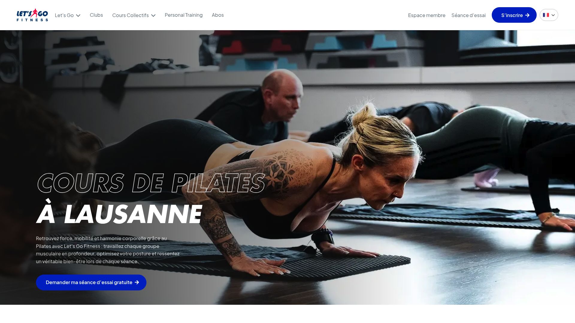 On voit la page du site de Let