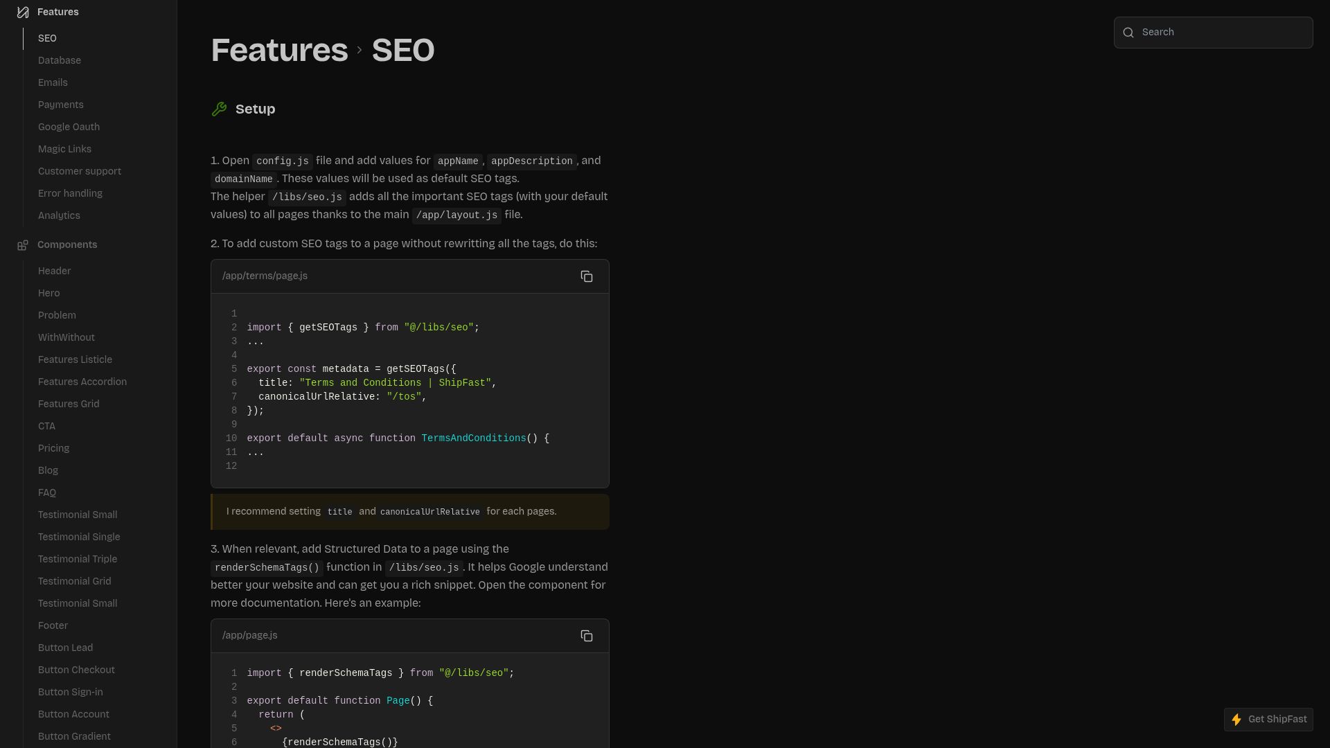 Capture d'écran du tableau de bord de la page des fonctionnalités SEO de submi.ai, montrant des analyses de mots-clés et des scores d'optimisation.