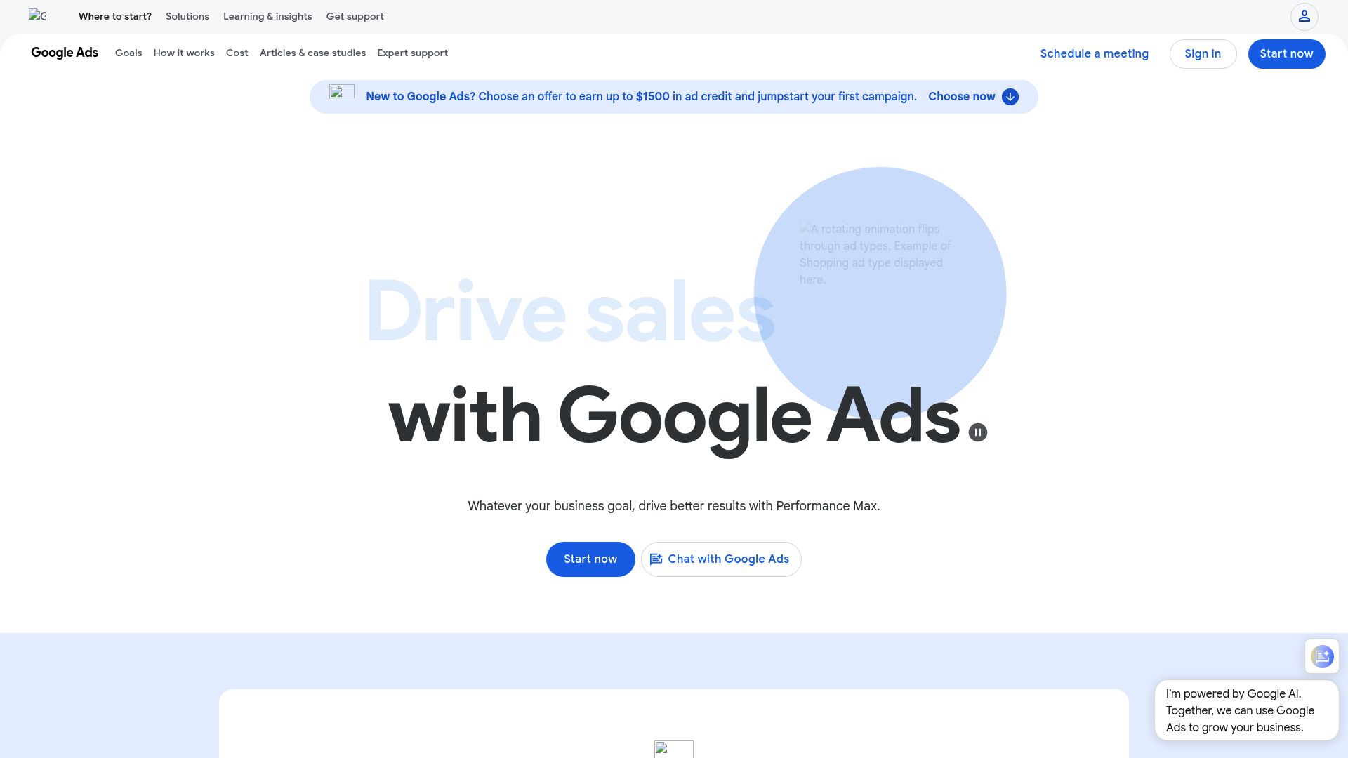 Screenshot of Google Ads dashboard showing high CPC keywords for Swiss SaaS market relative to finance software