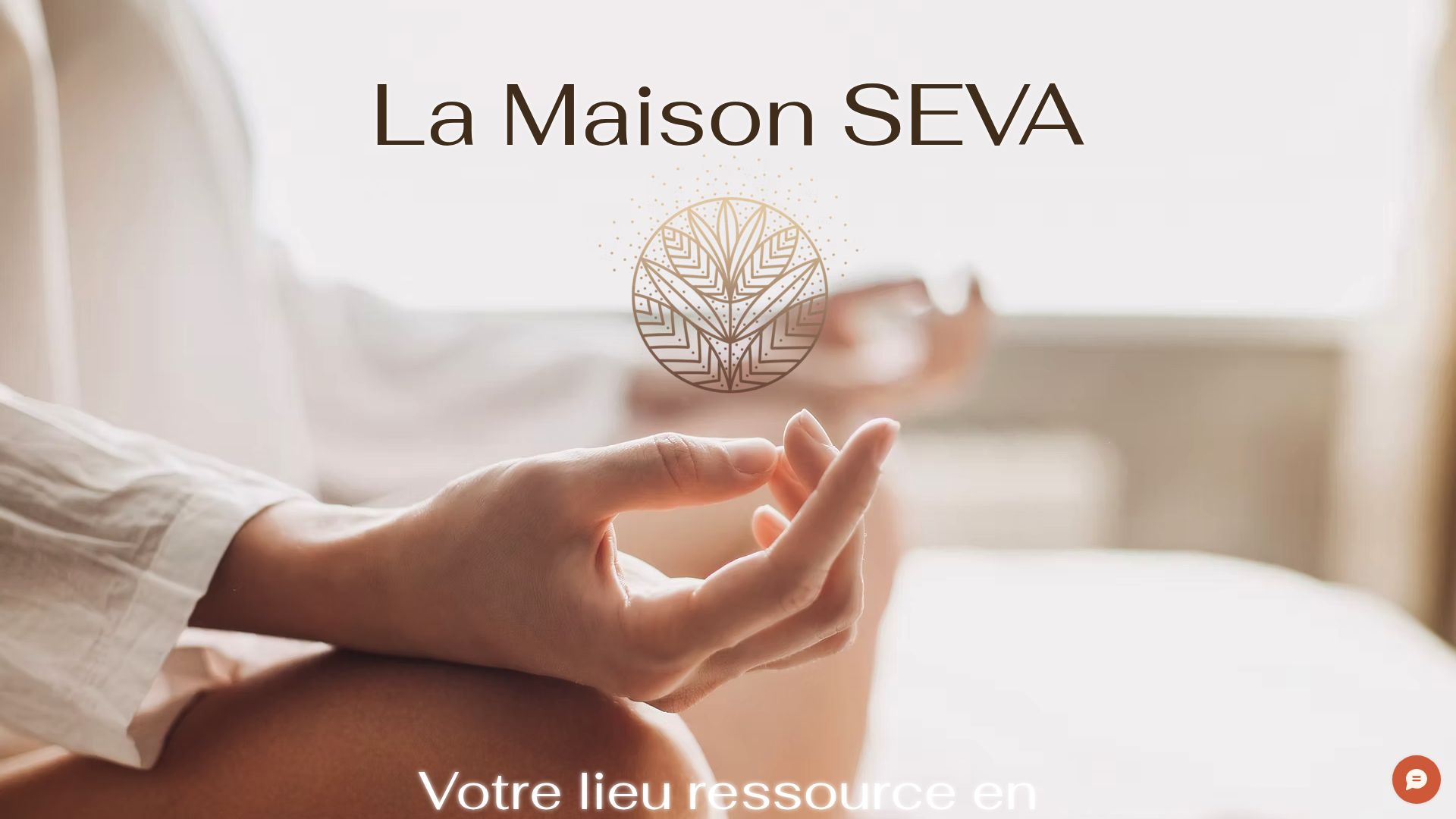 Homepage screenshot of La Maison SEVA showing their multidisciplinary team