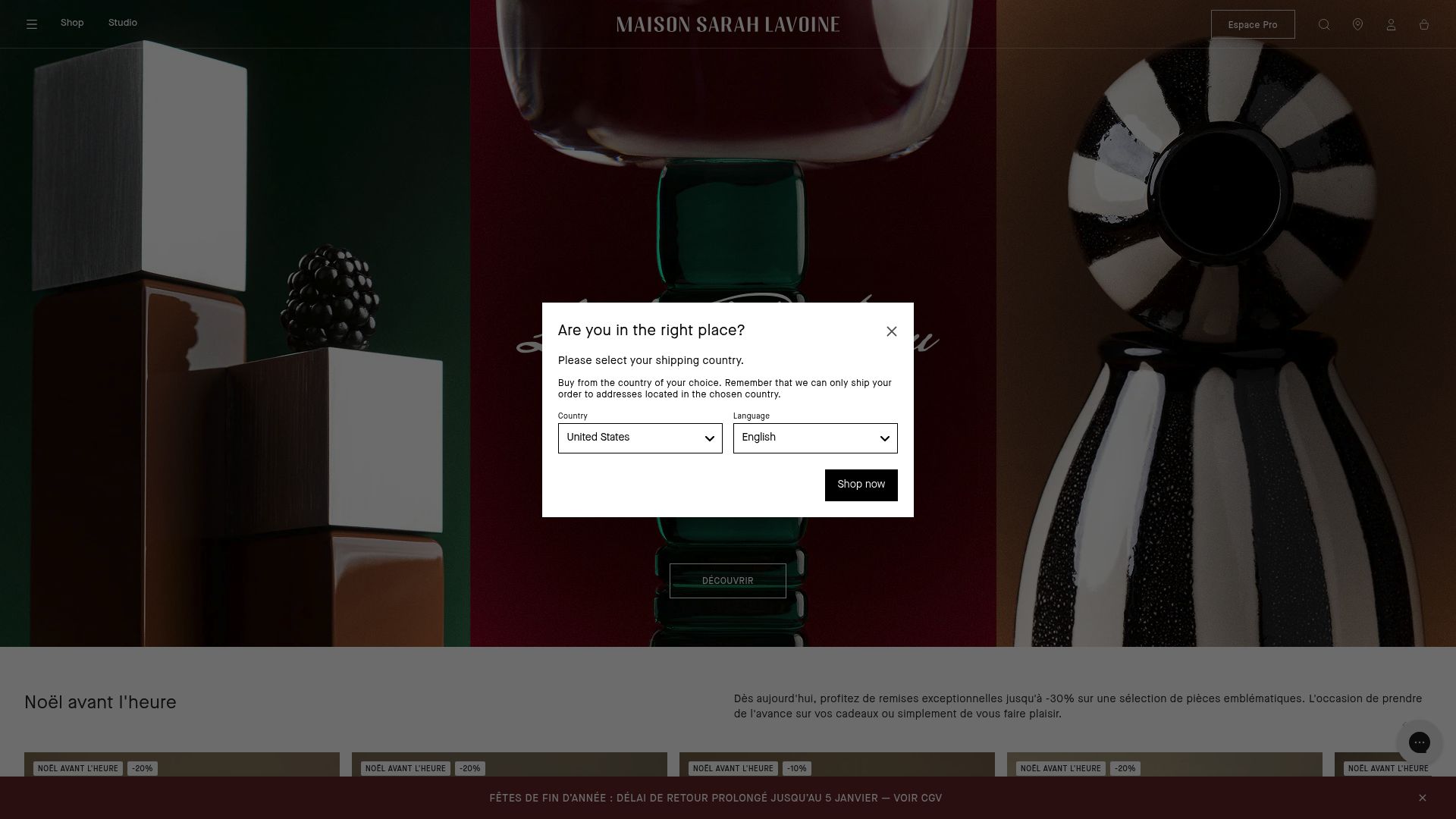 Close up of Maison Sarah Lavoine Riviera vase collection showing iconic stripes and colors