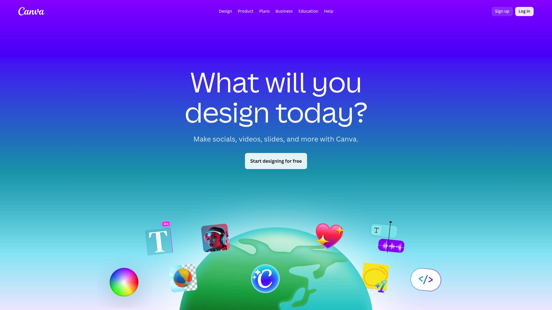 Canva interface screenshot showing a moodboard template with drag and drop features