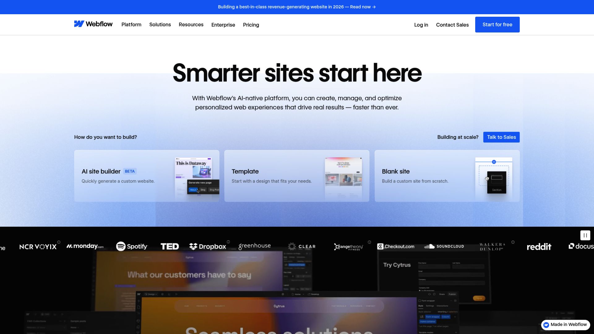 Screenshot of the Webflow designer interface showing the sophisticated style panel