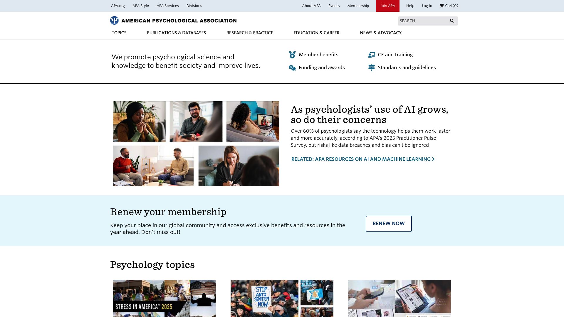 Screenshot of the resources section from a reputable psychology website discussing post-traumatic growth