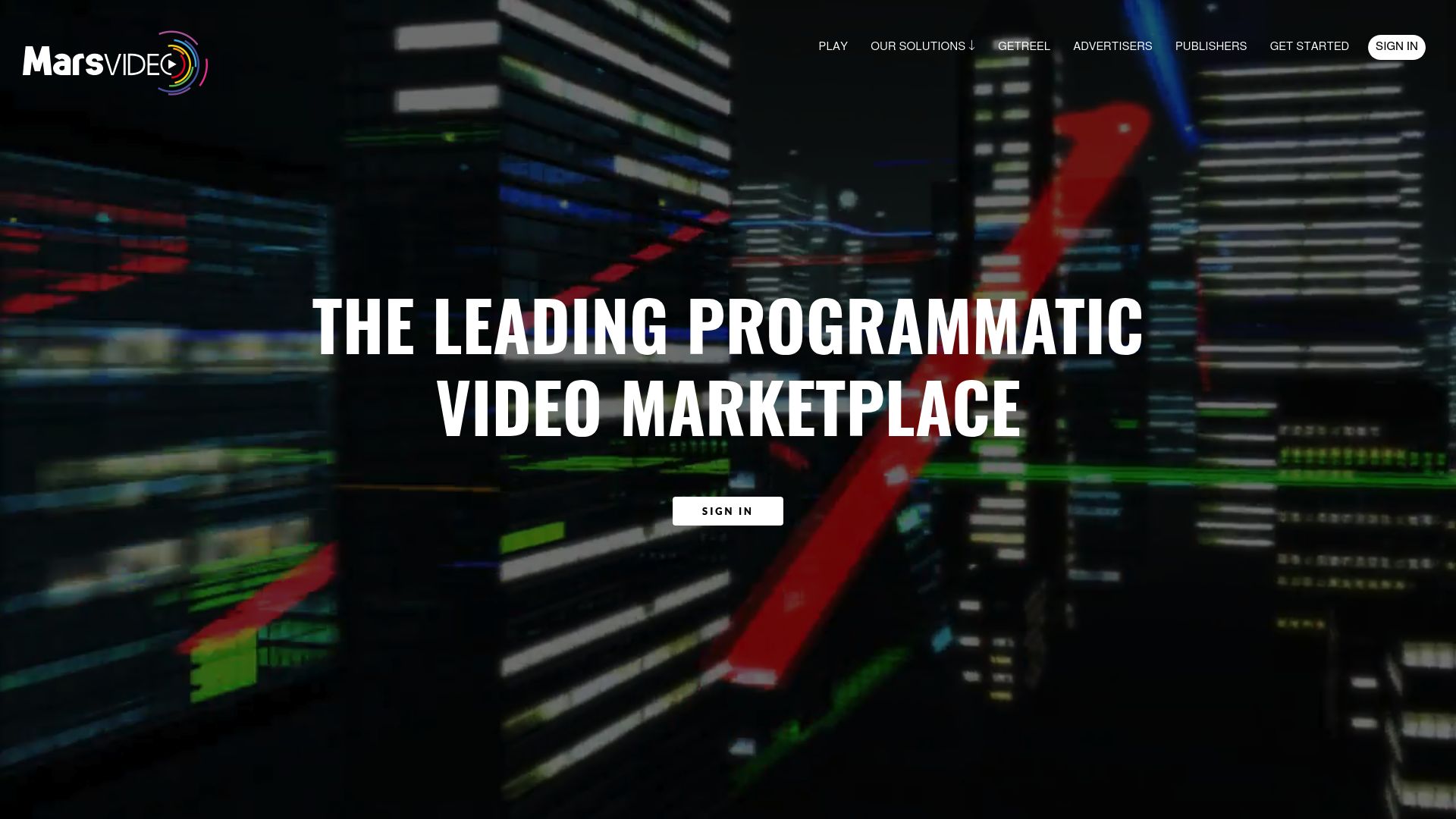 Screenshot of Mars Videos website showing the video specifications guide header