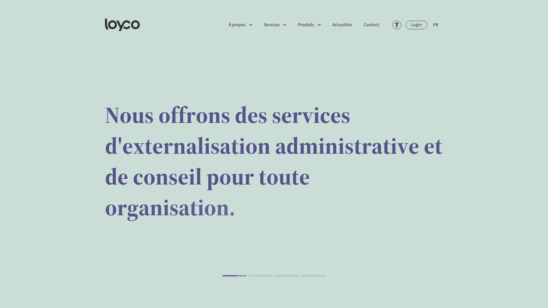 Loyco website homepage showing HR and risk management advice