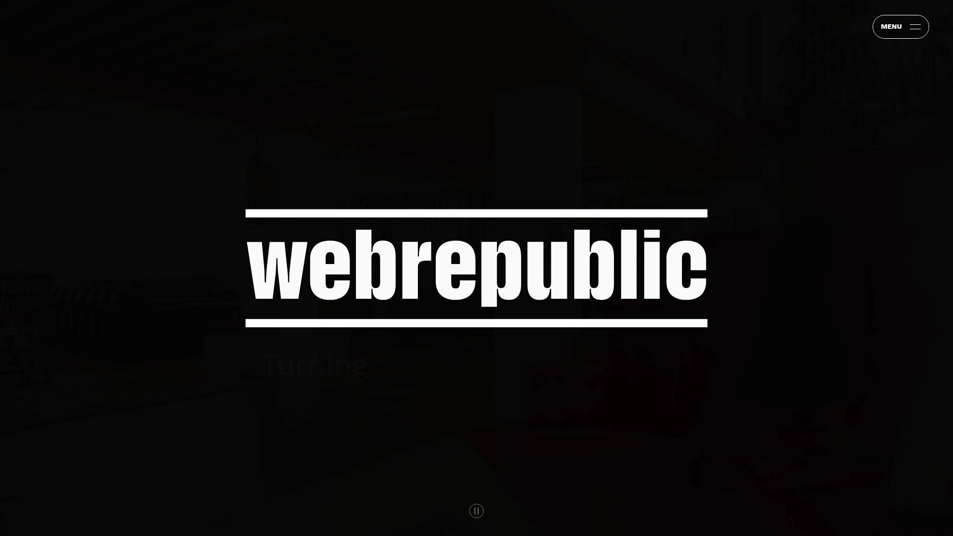 Screenshot of Webrepublic website showcasing their data analytics services Screenshot of Webrepublic website showcasing their data analytics services