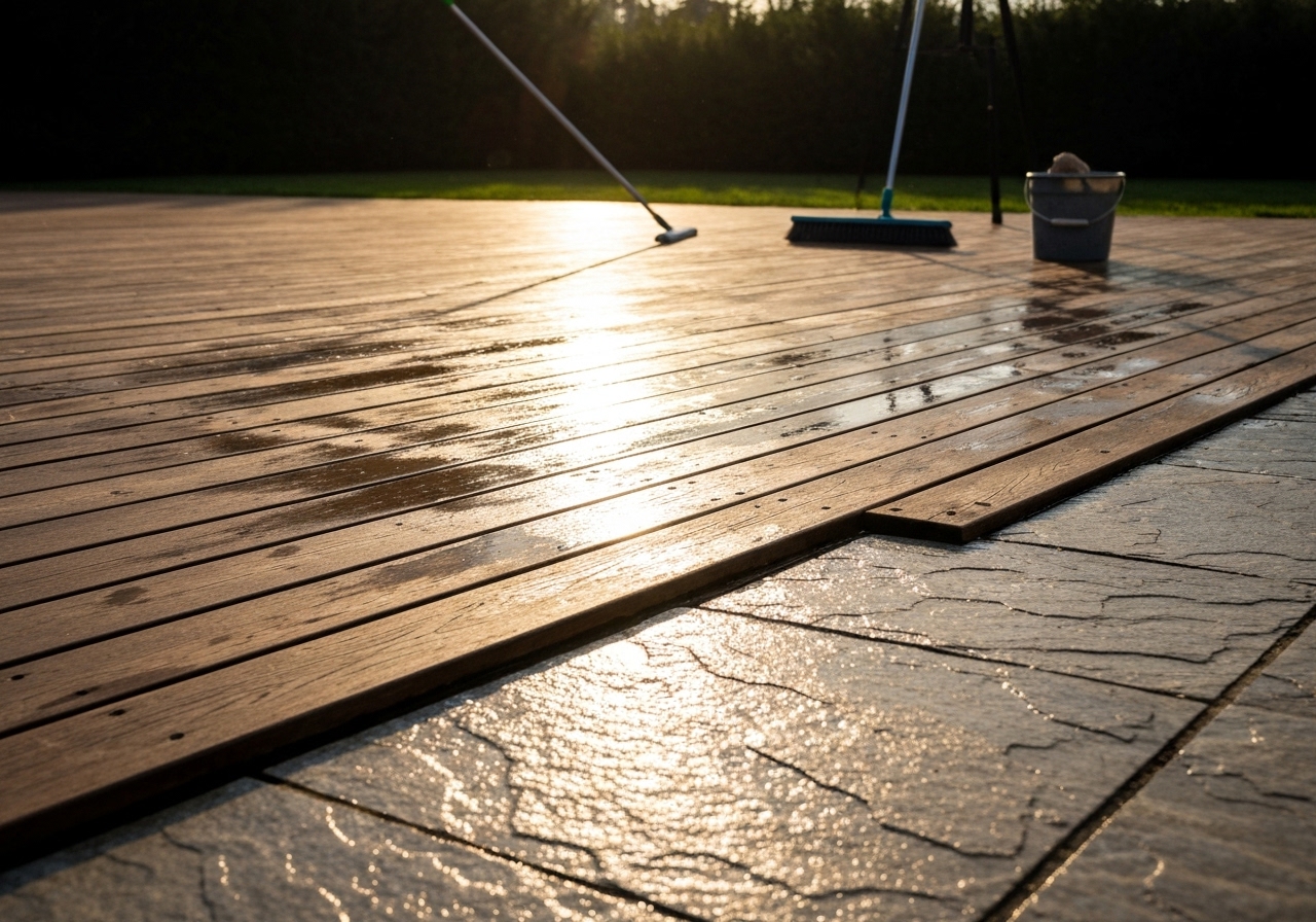 Nettoyage Terrasse Bois et Pavés 2 Méthodes Pro