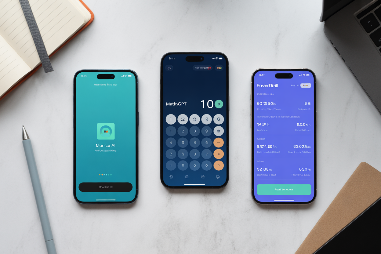 A quick look at some other AI math tools like Monica AI, MathGPT, and Powerdrill—it's cool to see how many choices are out there.