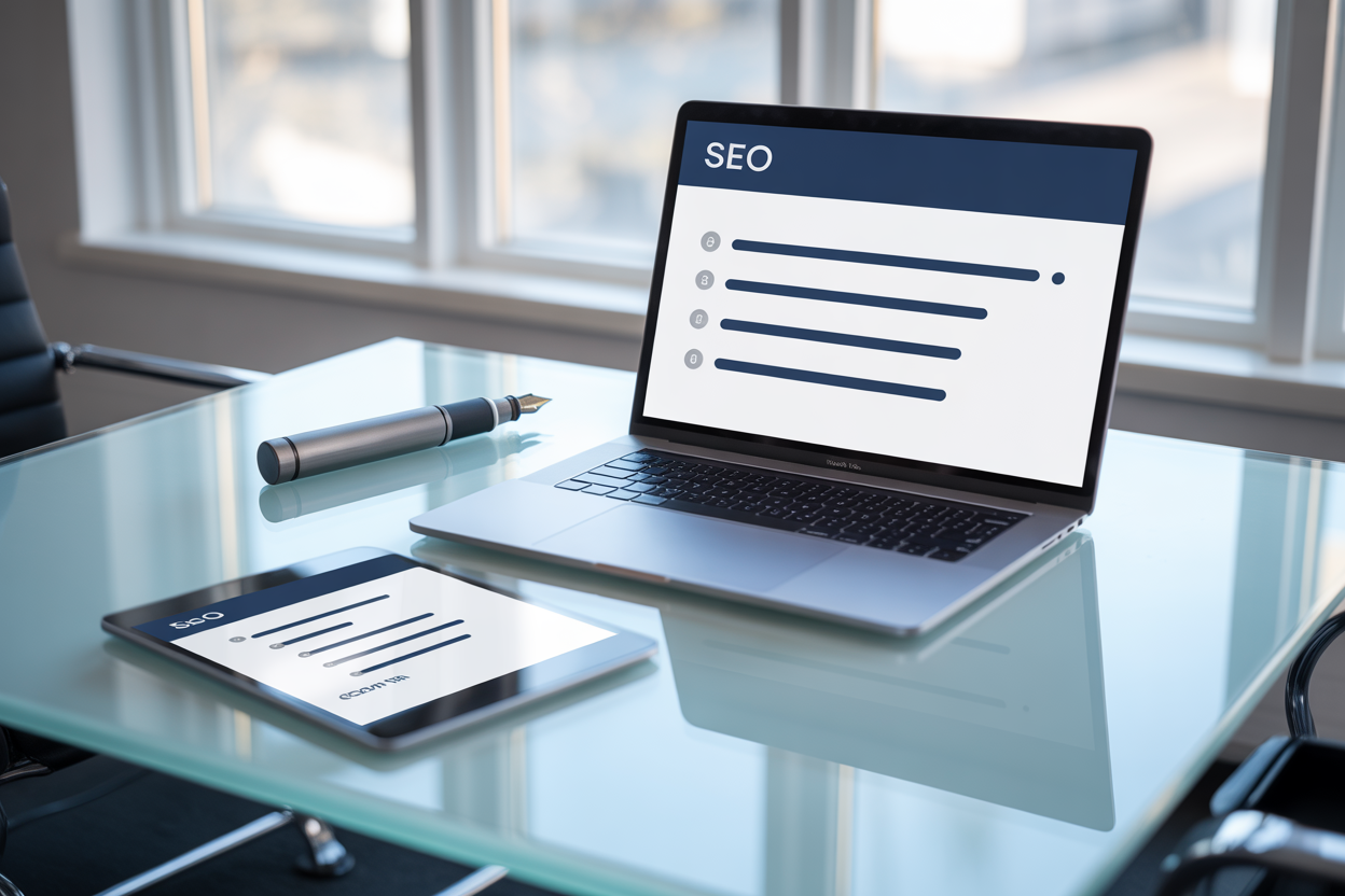 A simple checklist graphic titled 'Key Questions to Ask an SEO Agency' with items like 'Can I see a sample report?', 'What are our key performance indicators?', and 'How often will we communicate?'