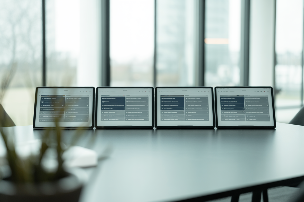A feature comparison grid infographic showing Character.ai versus its top three alternatives (JanitorAI, NovelAI, Poe) across criteria like Customization, Content Freedom, Ease of Use, and Community.