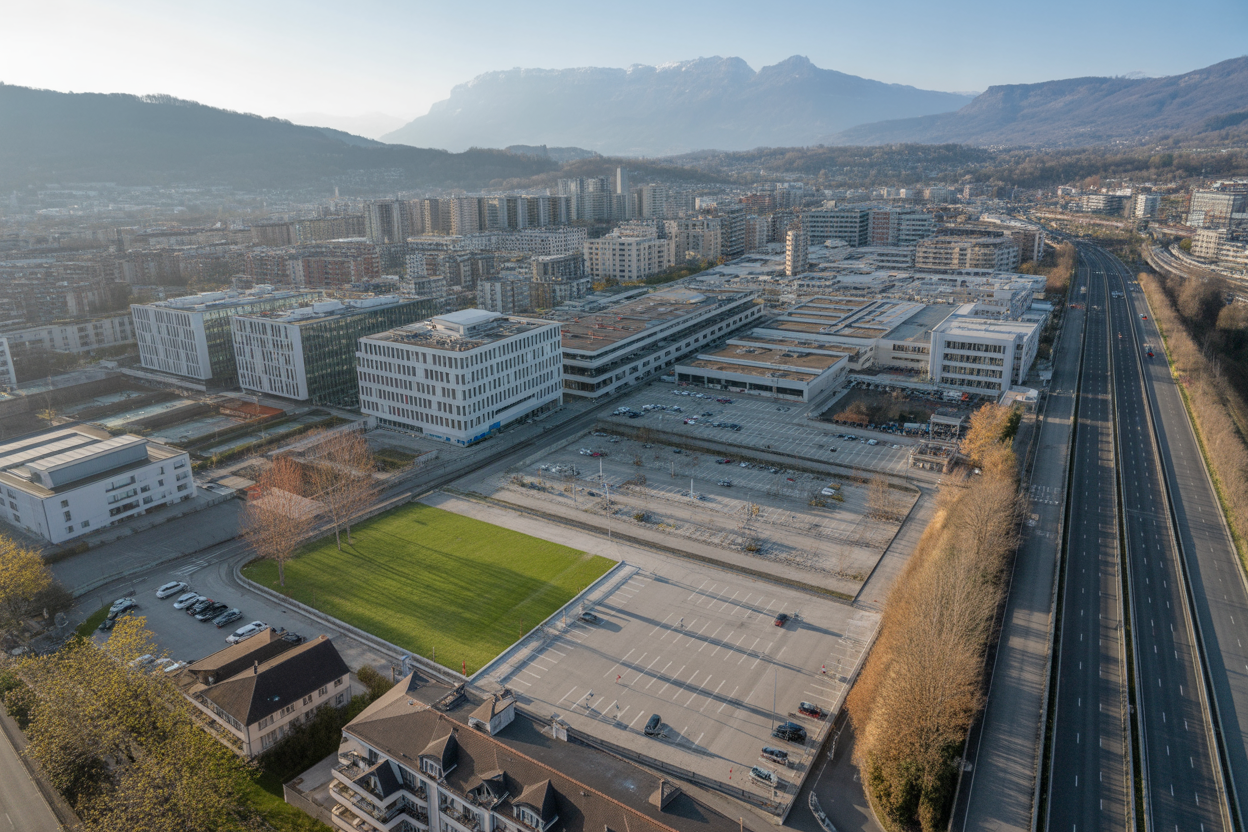Une carte de la région de Lausanne, Crissier et Renens avec une épingle sur Timeless Coaching, montrant sa proximité avec l'autoroute et les principales zones de travail.