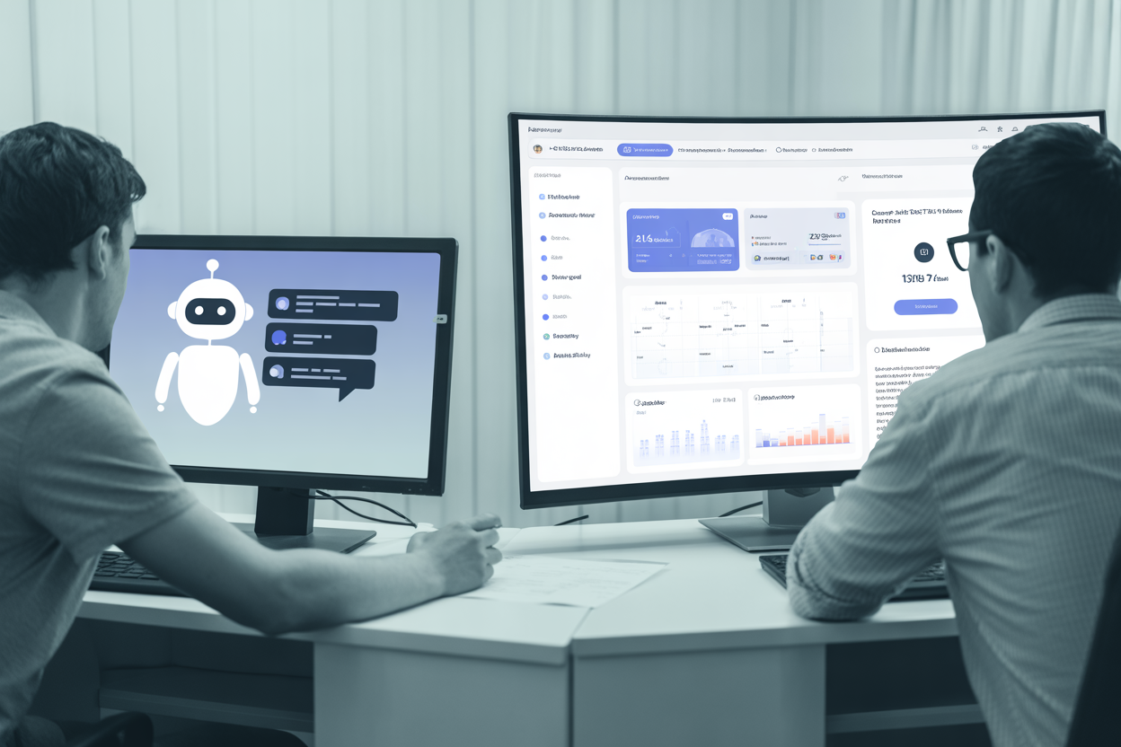 This infographic shows how we're moving from simple conversational AIs like ChatGPT to AIs that actually do things, like eesel. It breaks down the shift from just chatting to analyzing data and automating tasks.