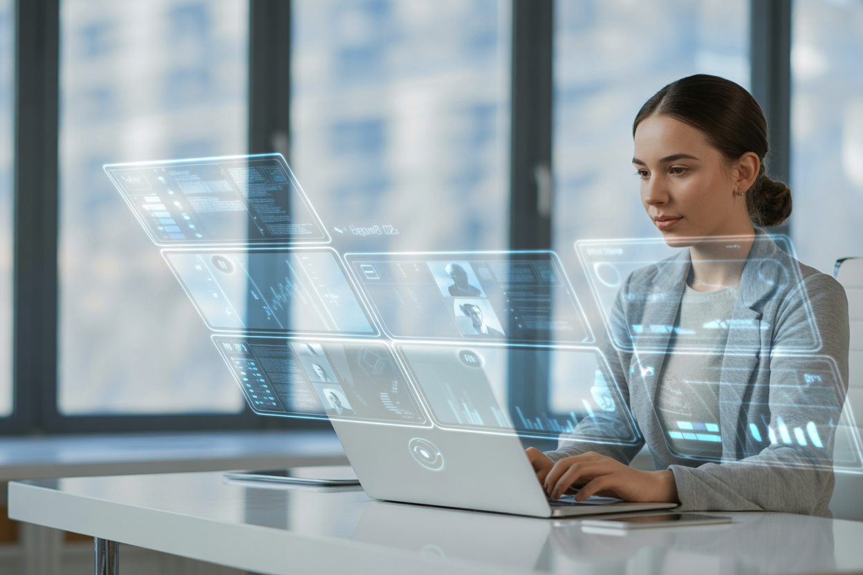 Schéma montrant comment l'IA de CrushOn AI analyse les données client pour personnaliser les interactions sur différents canaux (site web, social, email).
