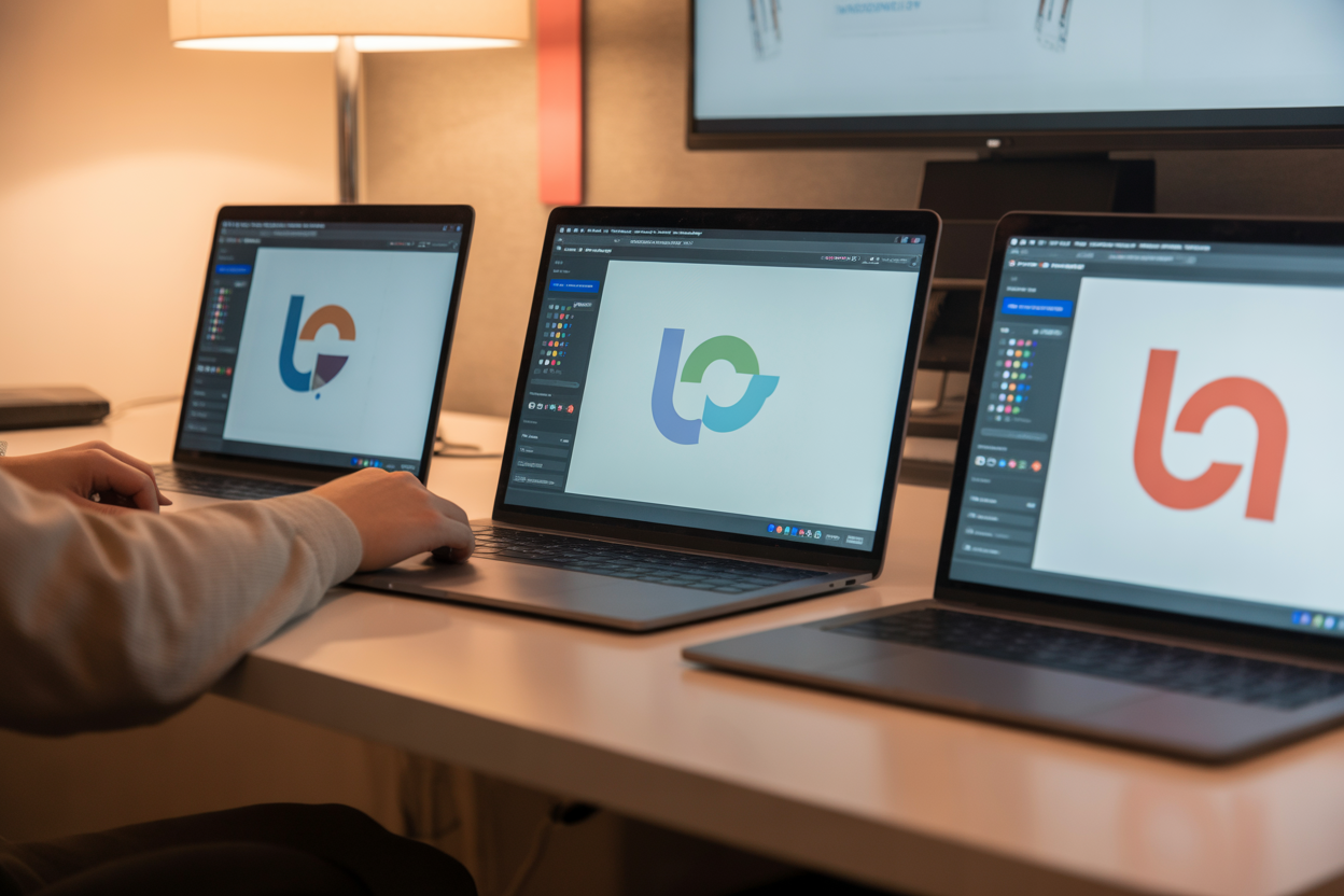 A side-by-side look at different logo generator tools like Canva, Looka, and LogoAI, pointing out what makes each one cool.