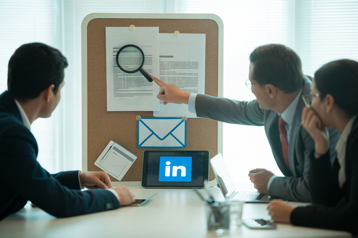 An infographic showing key B2B SaaS marketing channels like SEO, LinkedIn, and Email, with icons and short descriptions of their primary role (e.g., SEO for discovery, LinkedIn for relationships).