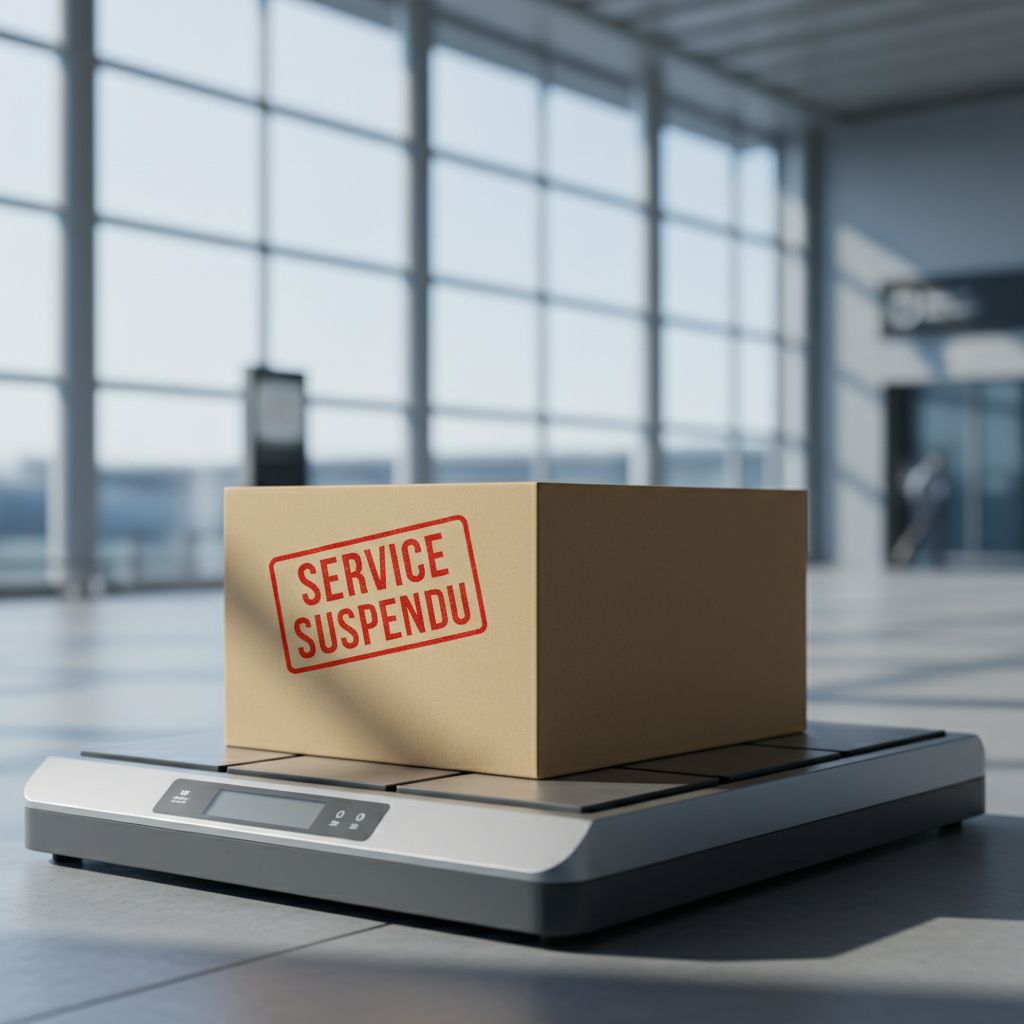 Imaginez un colis qui fait le voyage de la Suisse aux États-Unis, mais avec un gros tampon 'Service Suspendu' dessus. C'est un peu ça, le casse-tête actuel de l'envoi international.