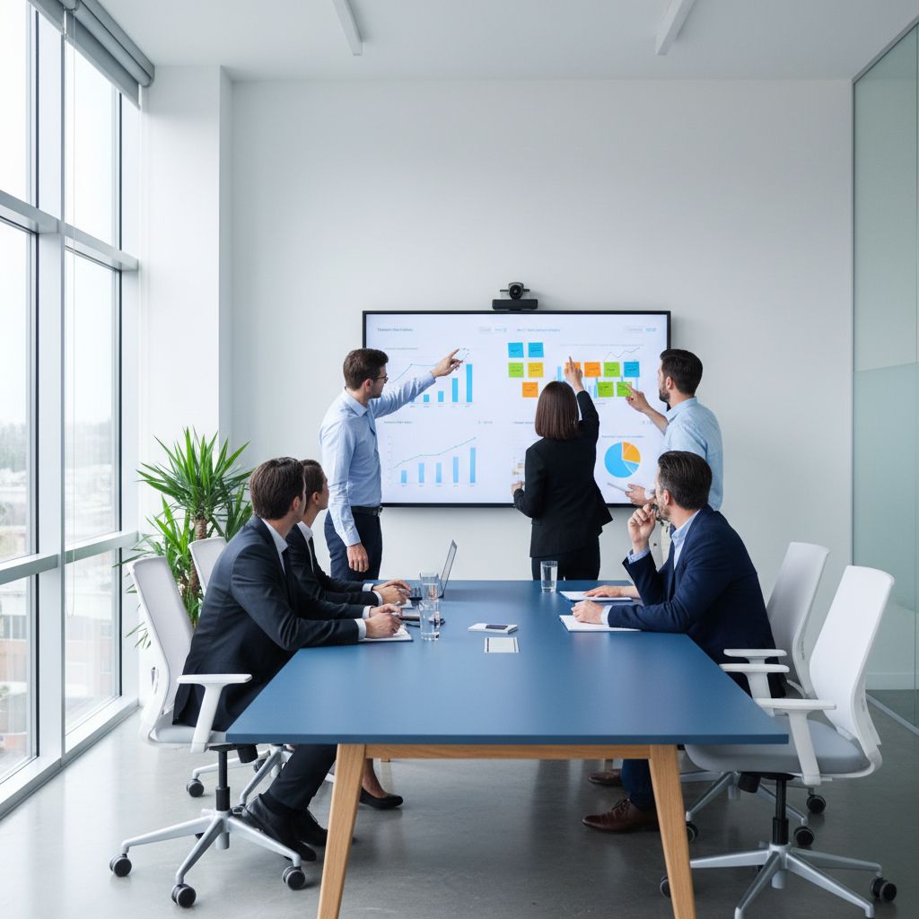 An infographic summarizing the key takeaways: 1. Combine AI + Human Oversight, 2. Integrate with CRM/Sales, 3. Scale Niche Content, 4. Use Data for Optimization.