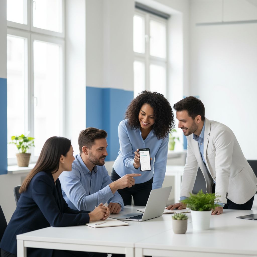 A diagram showing the flywheel of Product-Led Growth: Attract with free value, Engage with a great product experience, Convert happy users into paying customers, who then attract new users.