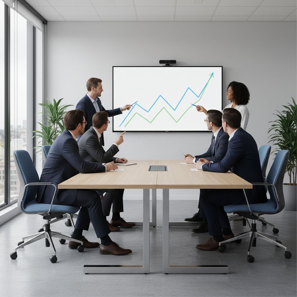 A simple graph called 'Content Scalability'. The 'Manual' line creeps up slowly, showing costs rising with output. The 'Automated' line shoots up, showing massive output with costs staying almost flat.