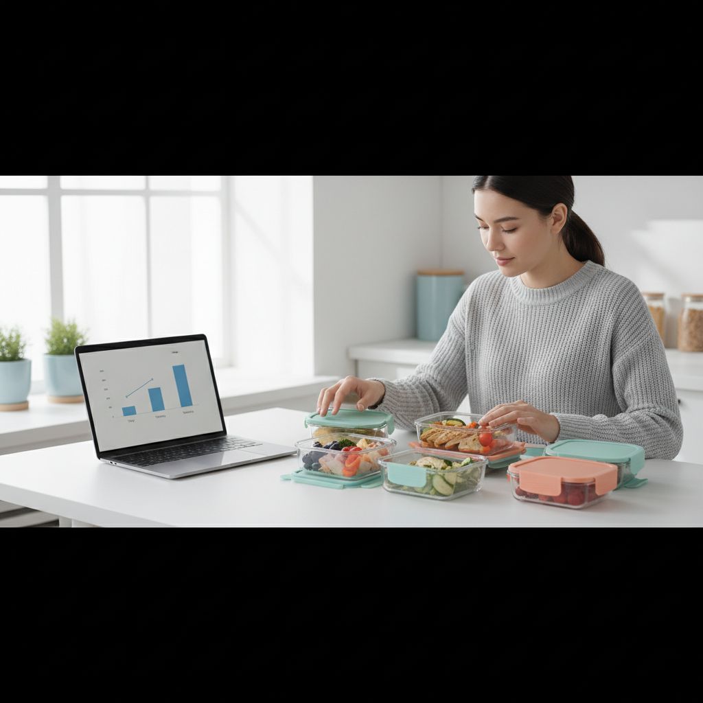 Une infographie simple qui compare le temps passé à cuisiner chaque jour par rapport au temps investi dans une seule session de meal prep par semaine. Le résultat est parlant !