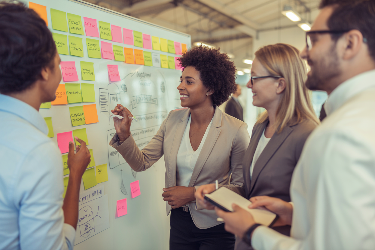 A diagram showing the flow of value from idea to customer, highlighting the pain points like delays and rework that Agile methodologies aim to solve.