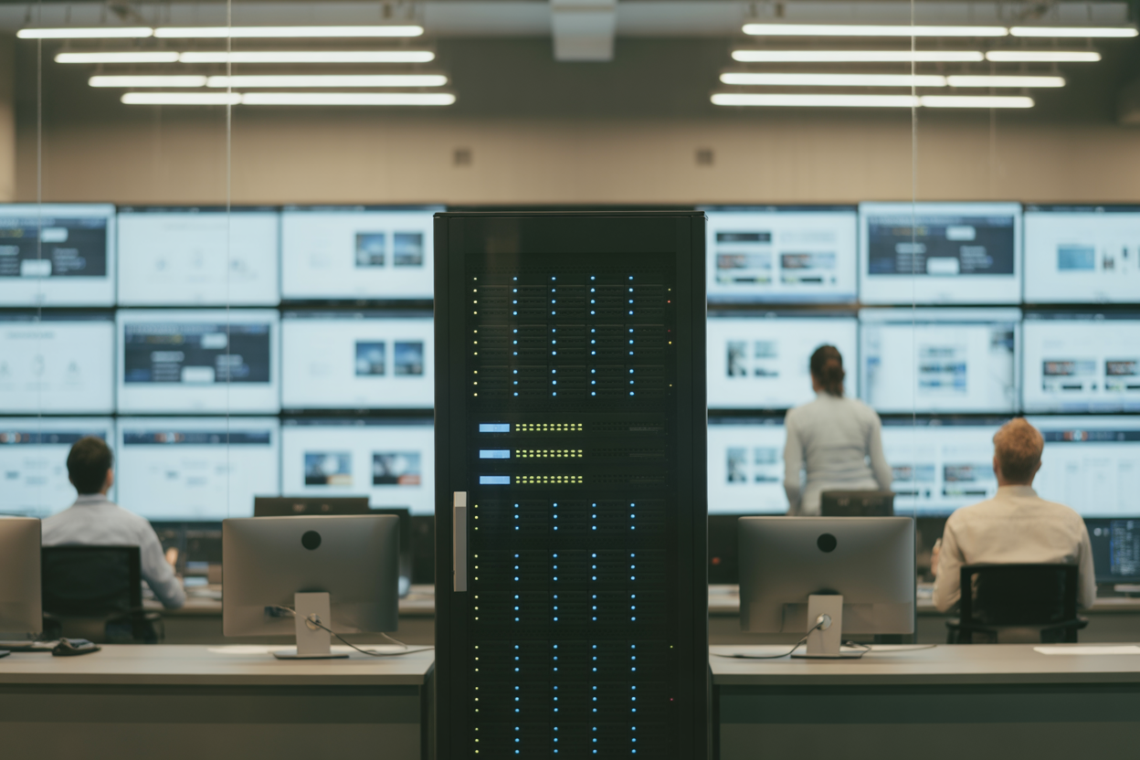 A diagram showing a single 'AI Content Platform' branching out to fuel content for 'Website A', 'Blog B', 'E-commerce Site C', and 'Client Portal D', illustrating scalability.