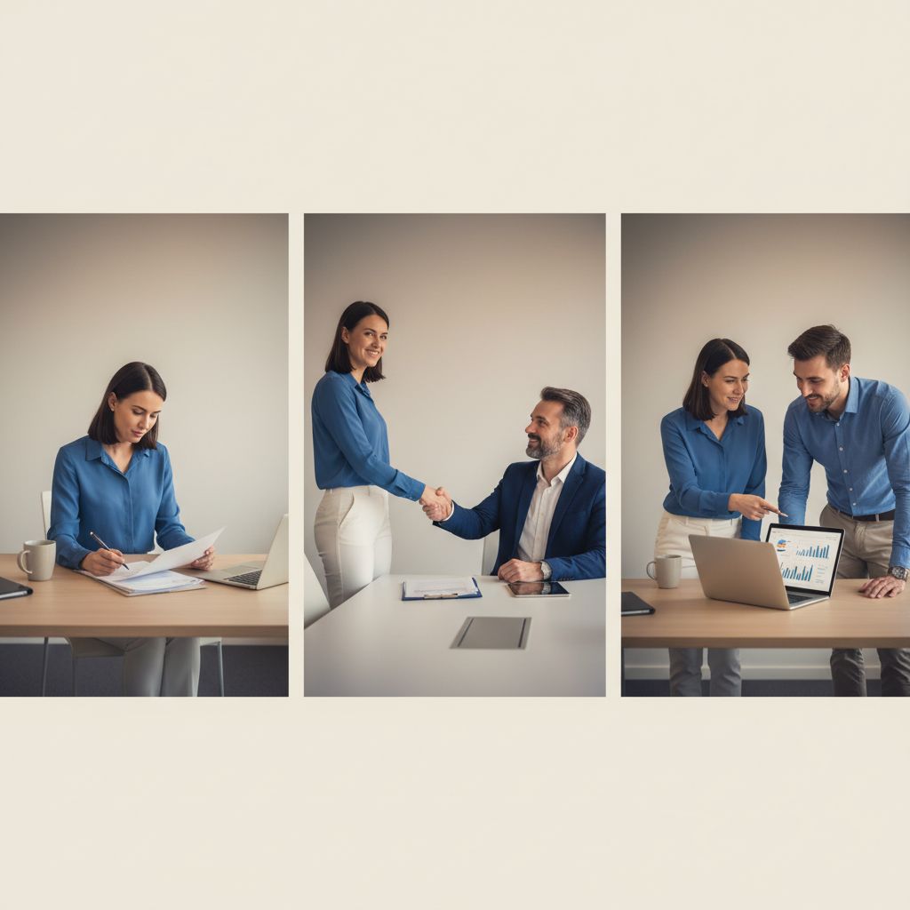 Un schéma simple en 3 étapes pour choisir son partenaire comptable : 1. Évaluer ses besoins, 2. Demander des devis, 3. Vérifier les références.