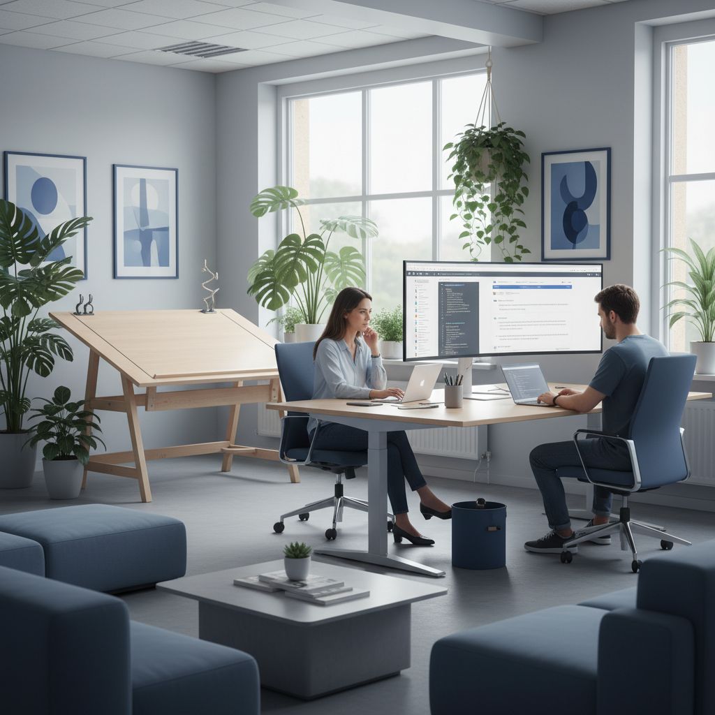 A simple diagram showing the Human-in-the-Loop workflow: AI creates the first draft, a human editor reviews and improves it, the AI learns from those changes, and then the final content is published.