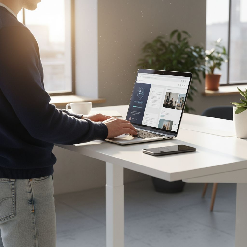 A diagram showing how to create website content: 1. Use specific AI prompts. 2. The AI generates a first draft. 3. A human edits it for tone, accuracy, and brand voice. 4. The final content gets published.