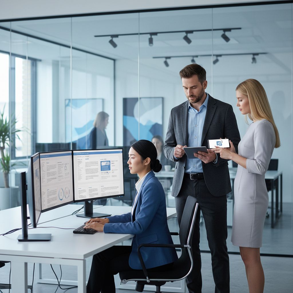 A simple diagram that shows how a marketing agency might use RobotSpeed to create drafts, have a human strategist polish them, and then publish.