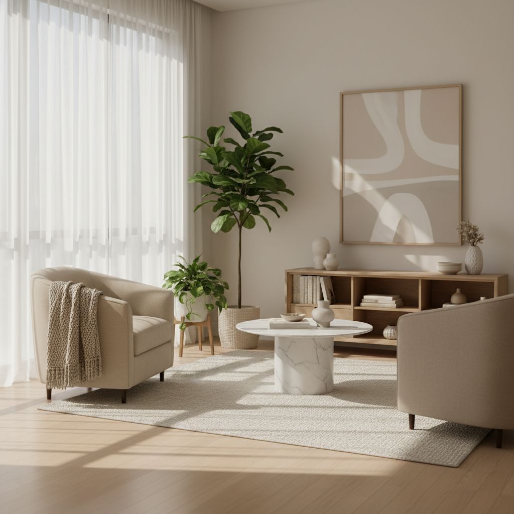 Un cabinet de thérapie qui invite au calme. La lumière naturelle filtre doucement par la fenêtre, des plantes vertes apportent une touche de vie. Tout est pensé pour créer une bulle de paix et de sécurité.