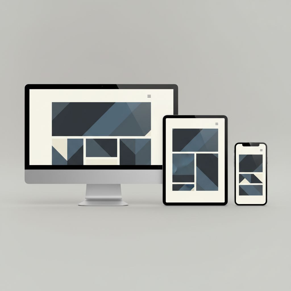 Illustration showing a website