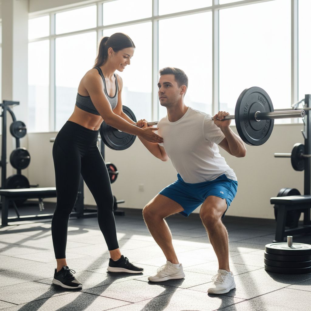 Un coach de fitness qui a l