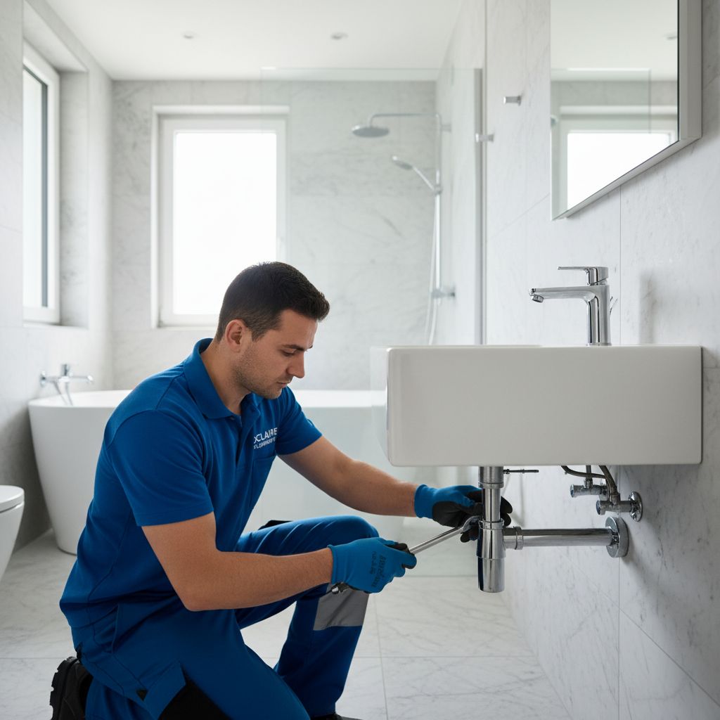 Un plombier professionnel d